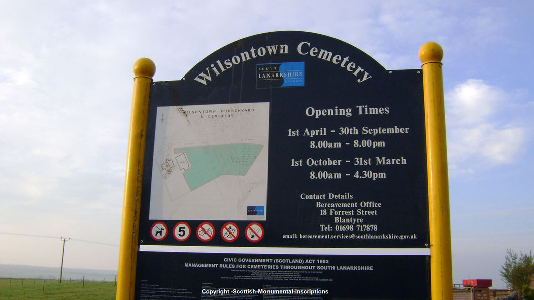 Forth - Wilsontown Churchyard -Lanarkshire PDF