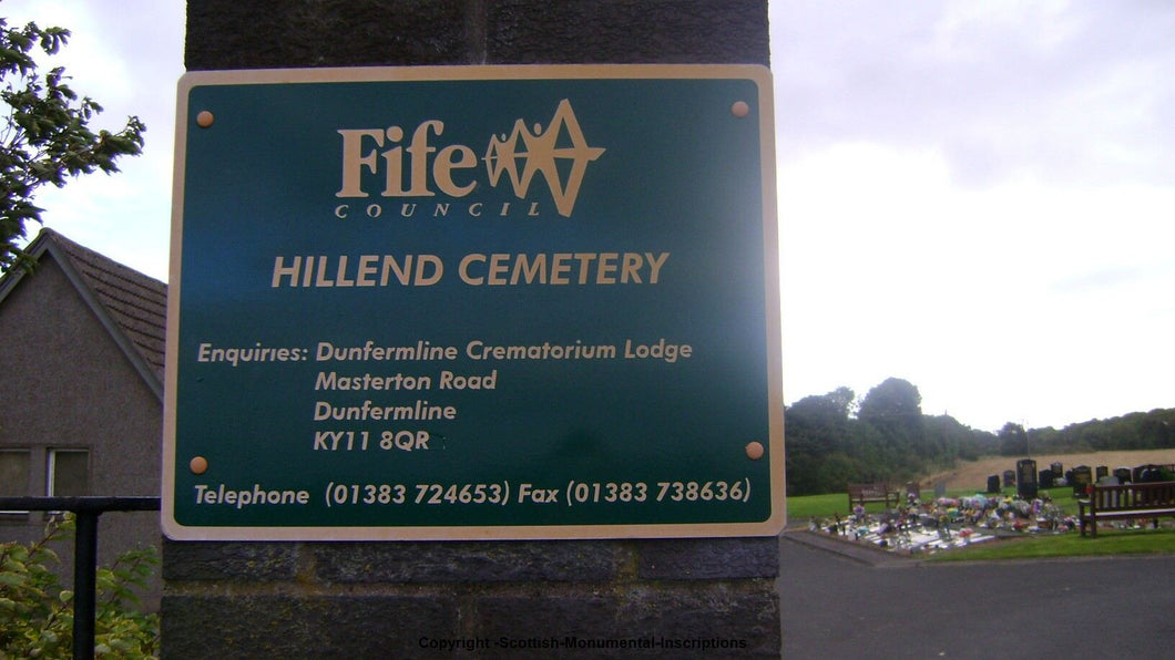 Hillend Cemetery - Dalgety Bay - Nr Dunfermline Fife PDF