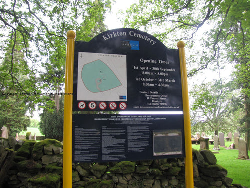 Kirkton Cemetery nr Crawford - Lanarkshire PDF