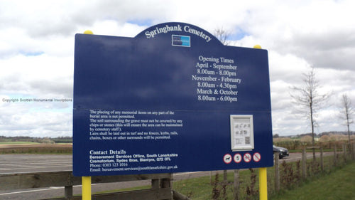 Springbank Cemetery - Lanarkshire PDF