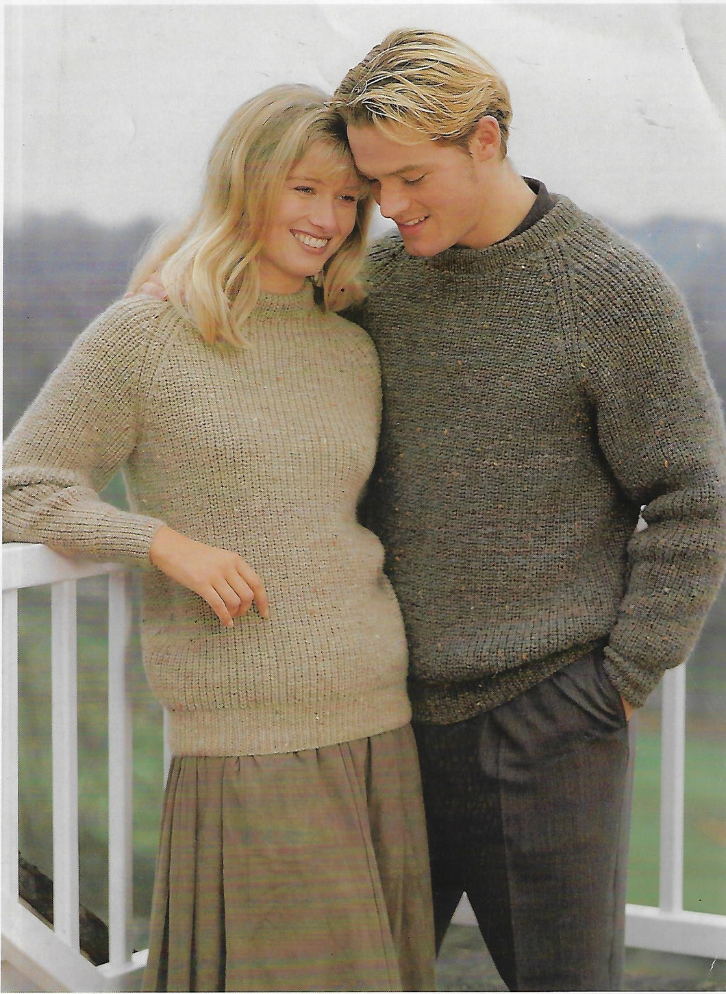 Woman's Mans Ribbed Crew Necked Jumper- Sweater  easy pattern fits  Double Knitting Wool/8 Ply-Download PDF KNITTING Pattern 24-46 chest