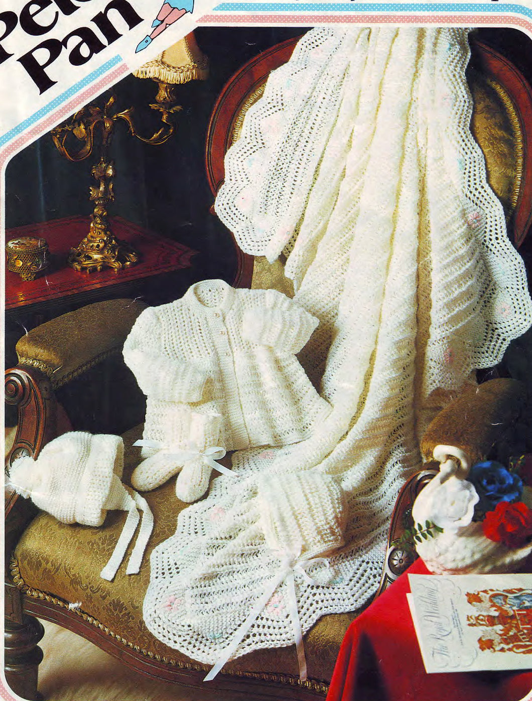 Knitting Pattern- Baby Knitted Layette- with Shawl jacket hats 4ply Download PDF Birth- 6 months- English Pattern