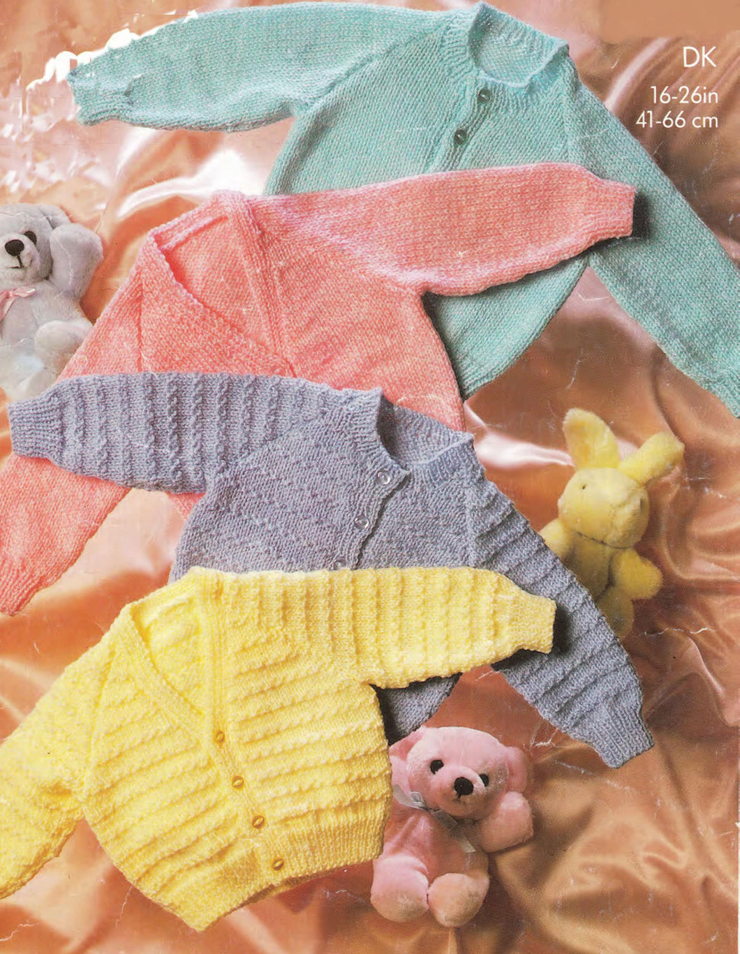 Baby Easy Patterned or Plain Cardigans- - DK ( 8 ply ) 16 - 26