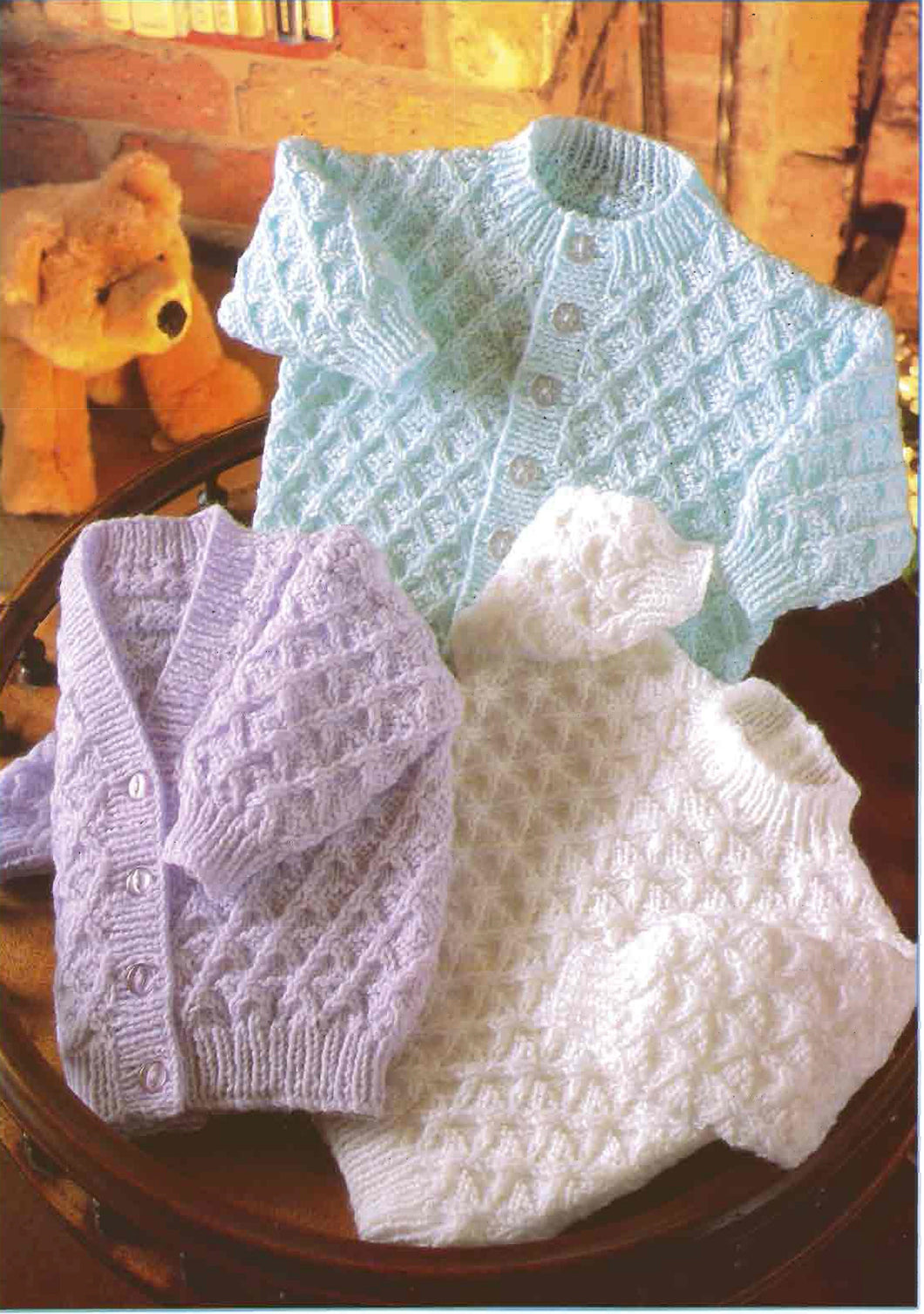Boy or Girl's Textured Jumper & Cardigans DK (8ply) 16 - 22