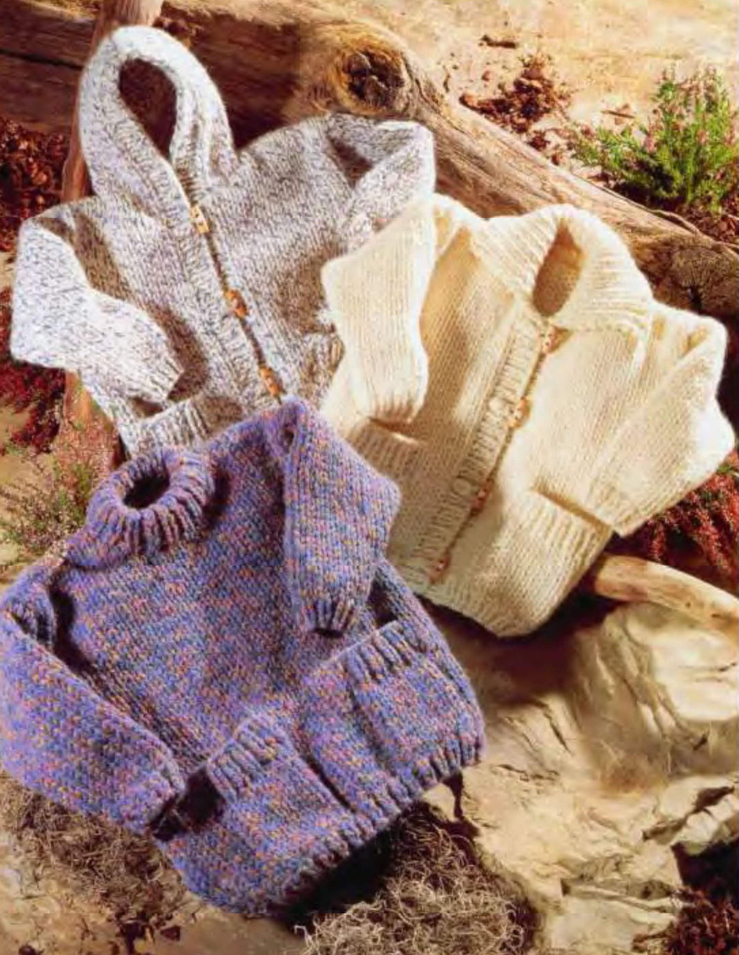Child's Easy hooded Super bulky/ Super Chunky Jacket - Cardigan & Jumper  Knitting Pattern Download PDF