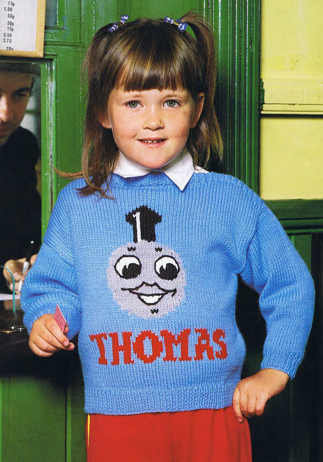 Knitting Pattern- Boys - Girls Thomas Sweater  from Thomas Tank Engine - Jumper- DK -8 ply- fits 20 - 26