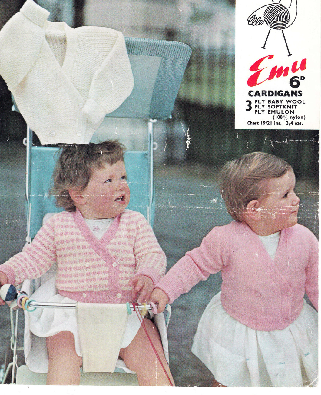 Girl's Beginners  Easy 3 x cross over cardigans - Ribbed, Plain Textured -3ply- V easy Knitting pattern PDF 19 - 21