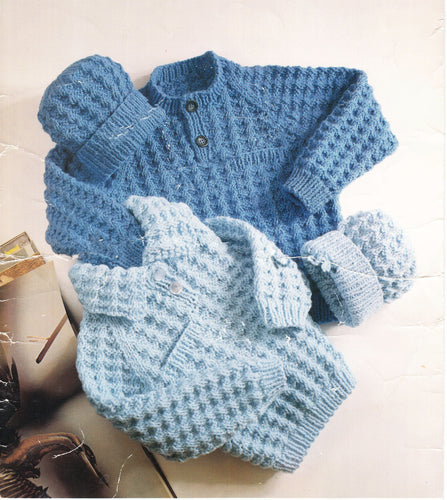 Boys Chunky Bulky jumper, with or without collar- pocket,  & Hat quick knit- knitting pattern, Download PDF  22