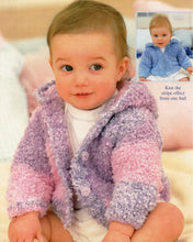 Child's Easy Chunky Hooded Jacket Boy-Girl- Zipped or button versions Knitting Pattern - Chunky (Bulky 12 PLy) Instant Download-16-26" chest