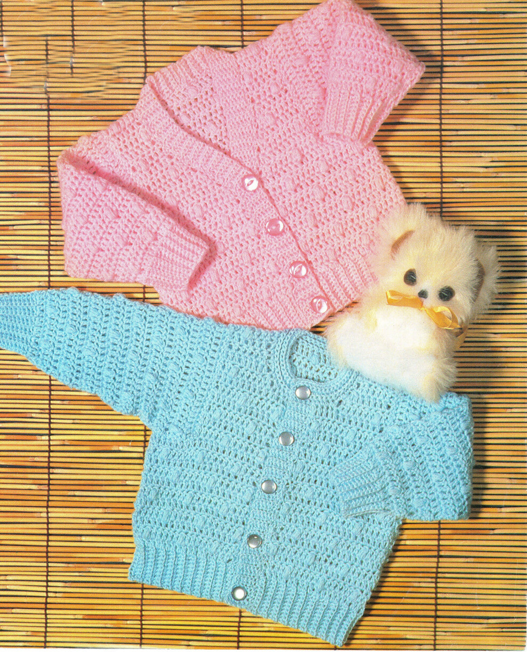 Crochet Baby Cardigans, V neck Round Neck Boy Girls- premature 14