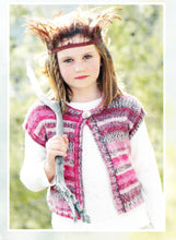 Girl's Easy Knit Long sleeved & sleeveless Cardigans ~DK ~8Ply~ Light worsted wool- fits 2-13years- (22 -32")  Knitting pattern Download PDF