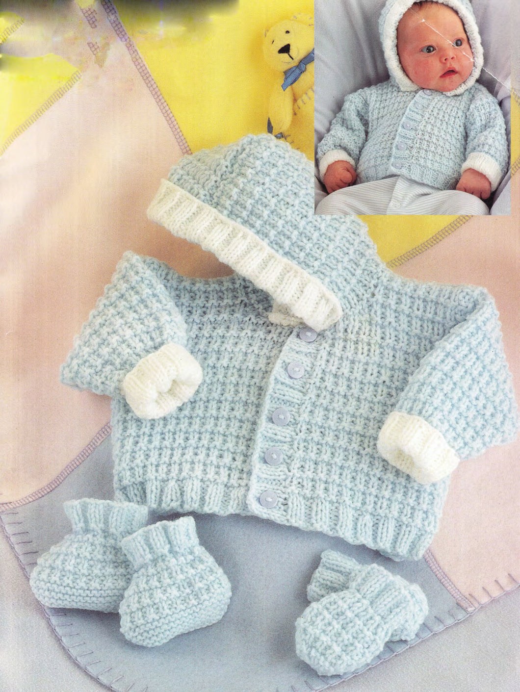 Baby Boy Girl Premature Hooded jacket ~ shoes & Mitts 10