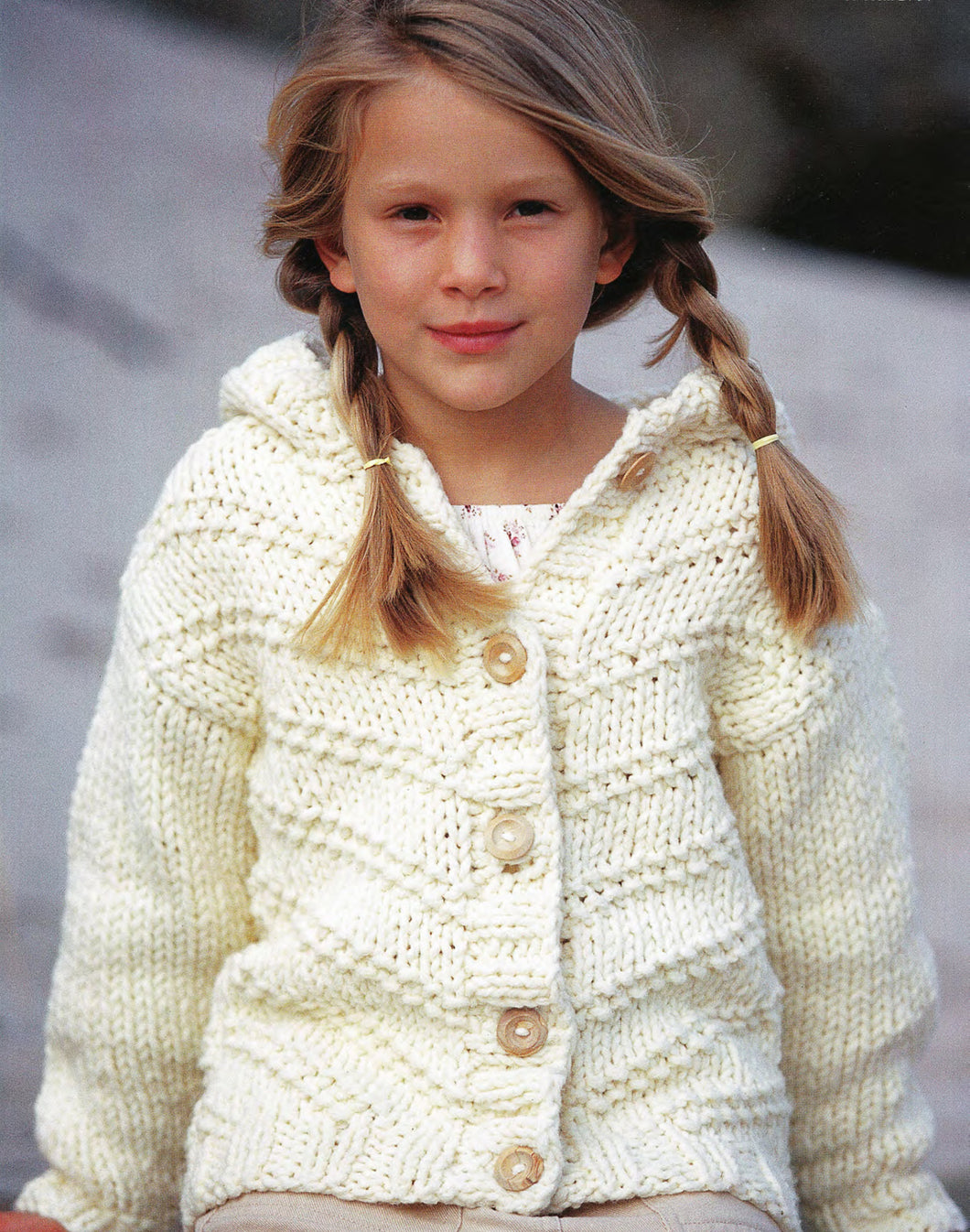 Super chunky Hooded Easy Knit Coat Jacket 24 - 34 in 3-14 years Download PDF Knitting Pattern- Super Chunky- Super Bulky 14 ply yarn