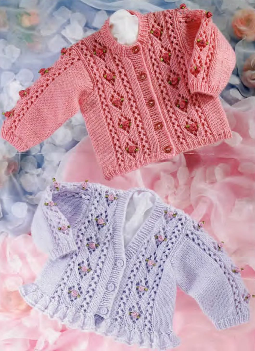 Girls Eyelet Cardigan Jacket Embroidered Flowers Frilly Peplum Hem 16 - 26