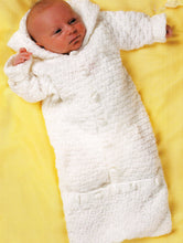 Baby Toddler Hooded Jacket Cardigan Jumper & sleeping bag to knit Premature size 12" -24" ~ DK 8 ply Light Worsted yarn pdf instant download