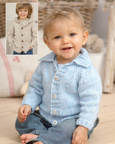 Baby Easy Raglan Hooded Jacket & Cardigan with collar  16