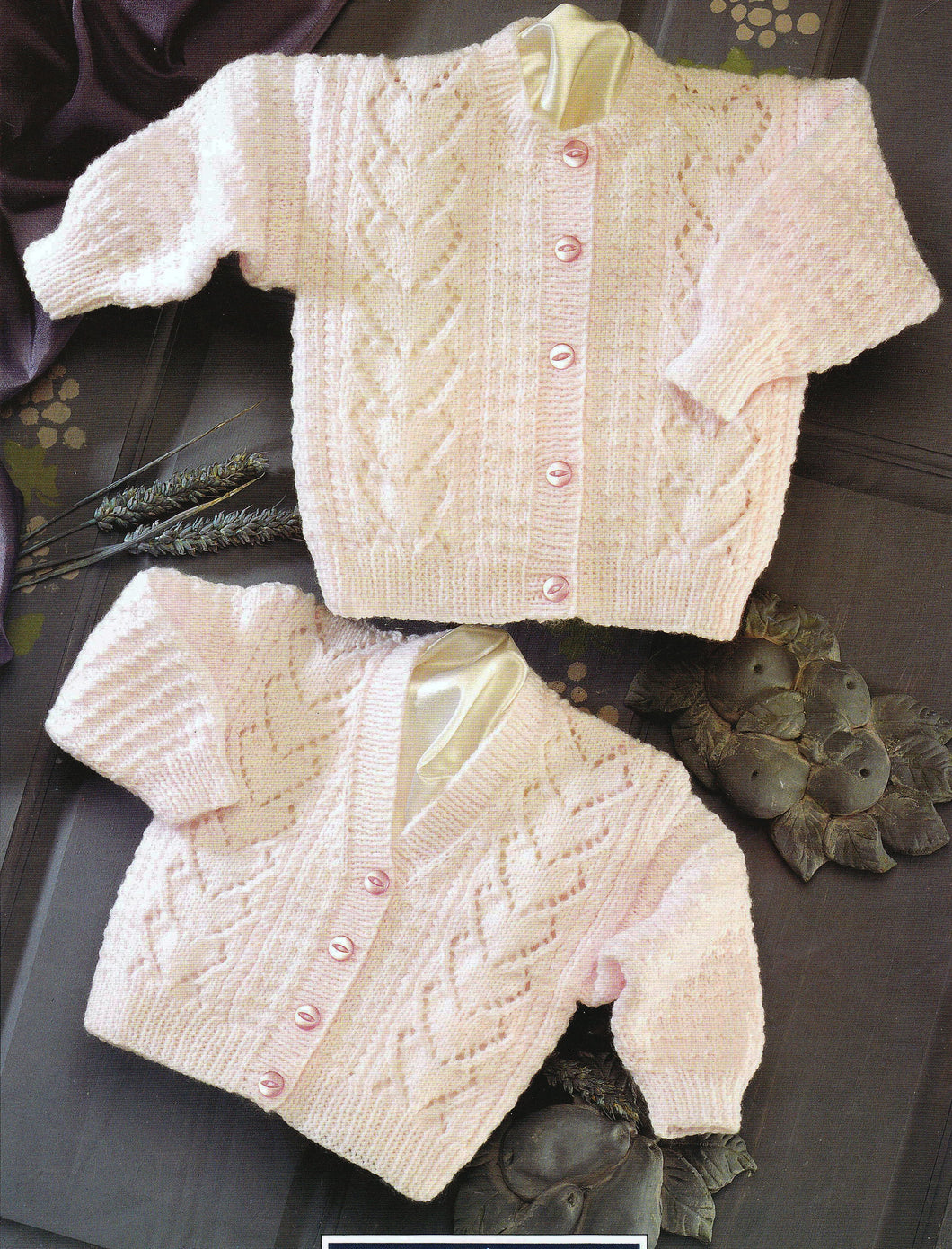 Girls Cardigans  V Neck- Round Neck, Heart shape Knitting Pattern PDF 20-24