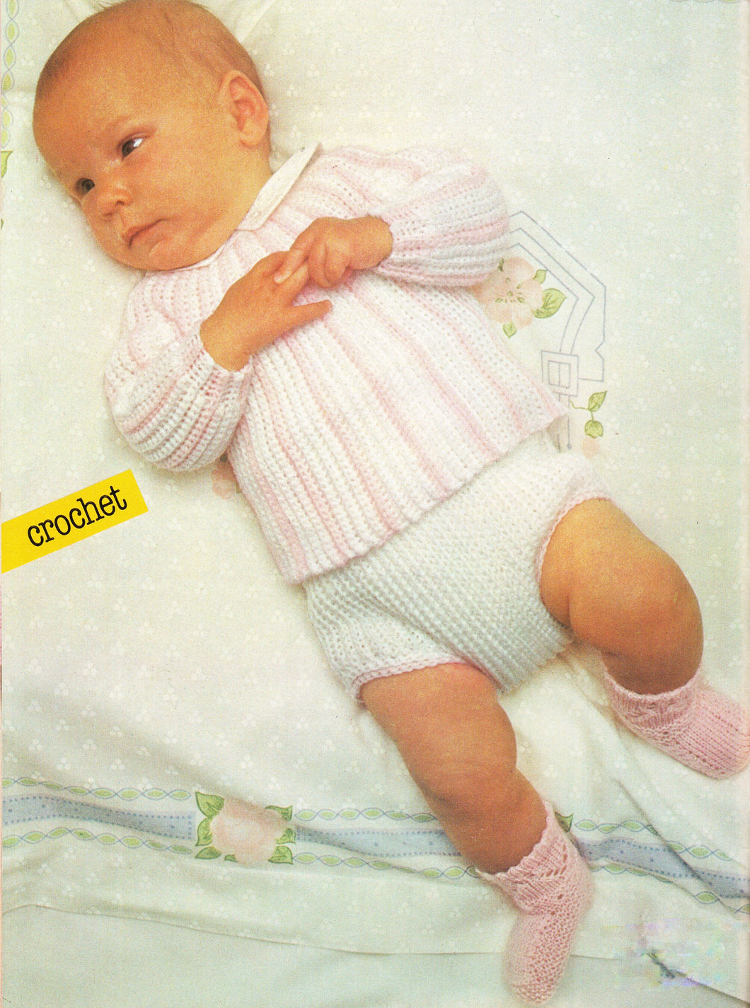 Baby Crochet Long Sleeved Overtop jumper Boots & Pants Birth- 6 months  4Ply Fingering  yarn Crochet Pattern PDF Instant Download