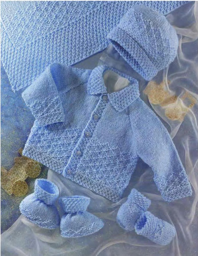 Baby Jacket Jacket Collar Mitts Hat & Boots Plus shawl  16