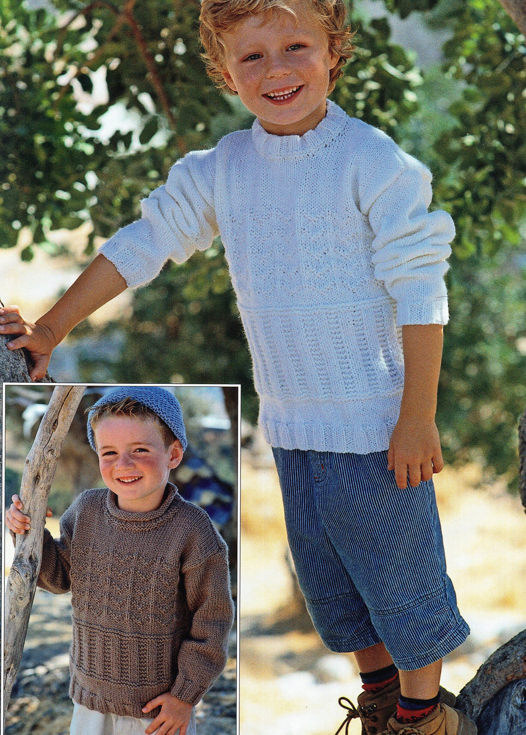 Boys sweaters Jumper roll neck round neck textured 22