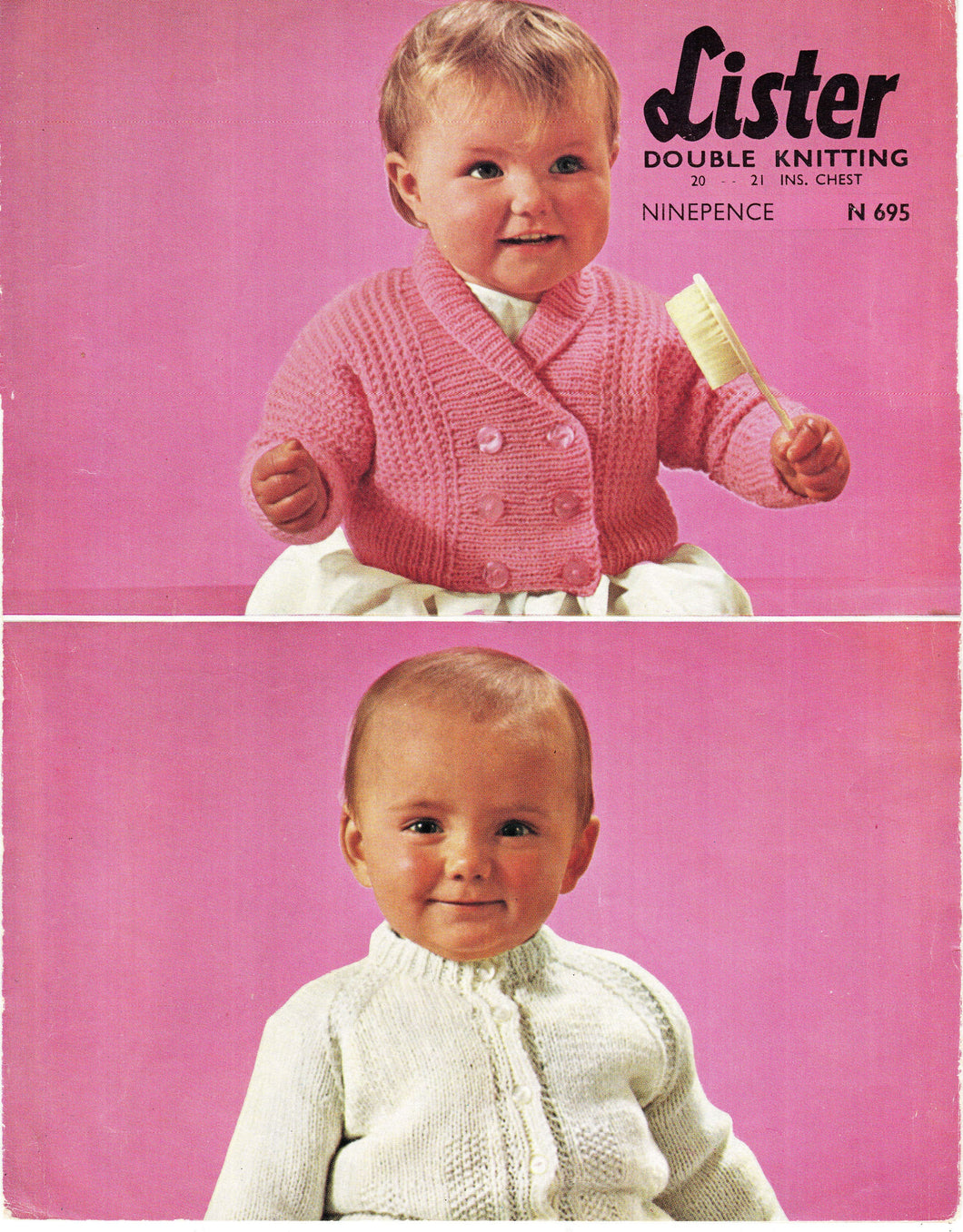 Baby cardigans vintage easy knit, cross over  round neck boy girls DK 8 Ply Light worsted Knitting pattern pdf 20-21 chest