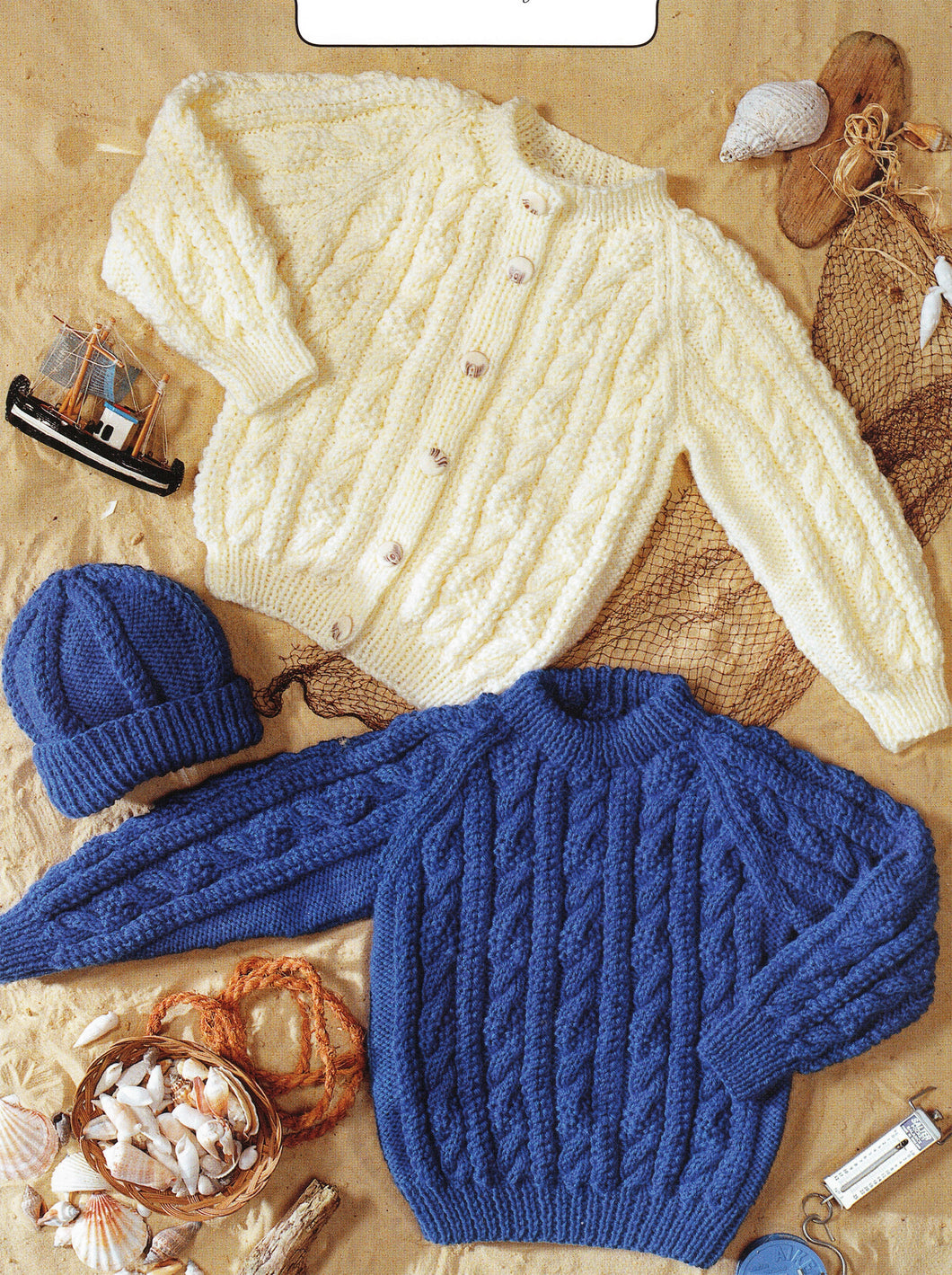 Boy Girls Aran round neck Cable cardigan & Jumper Raglan  sleeves Aran 10 ply worsted wool 20