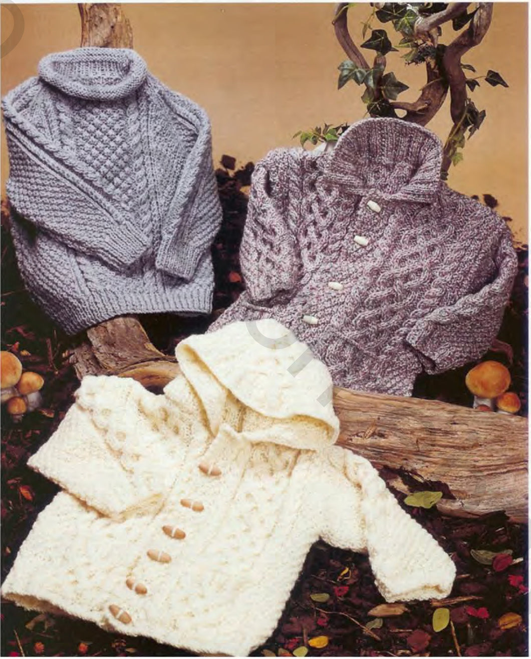 Children's Roll Neck Raglan Sweater Cardigan with collar & Hooded jacket 18