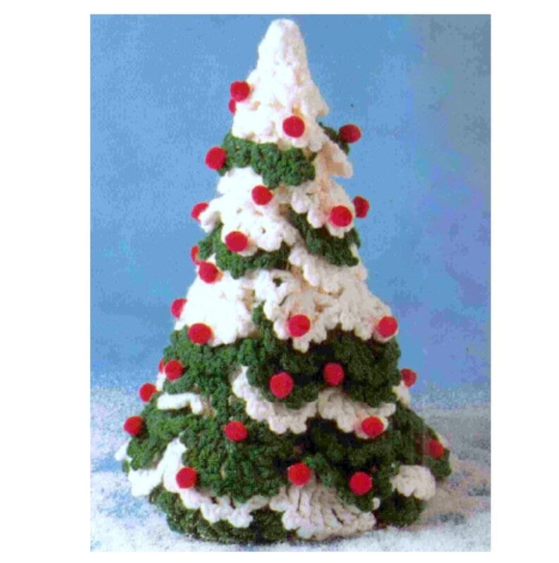 Crochet Christmas Tree- Seasonal-Novelty- Crochet Pattern-4 ply, Fingering Instant download PDF