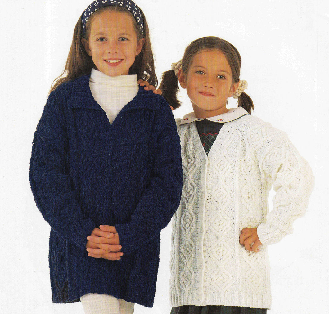 Girls Longer length Cardigan with collar & v Neck Cardigan 20-30