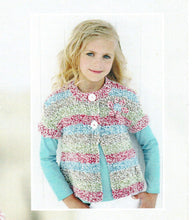 Child's Long - short sleeved Jackets- Cardigans Very Easy quick Knit~Chunky- Bulky  yarn 16-26" (0--7 years ) Knitting pattern -Download PDF