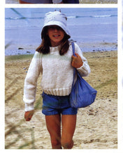 Woman's Girls Childs Chunky sweater Jumper Very Easy quick Knit~ Chunky- Bulky 12 Ply  yarn 22-40" Knitting pattern -Download PDF