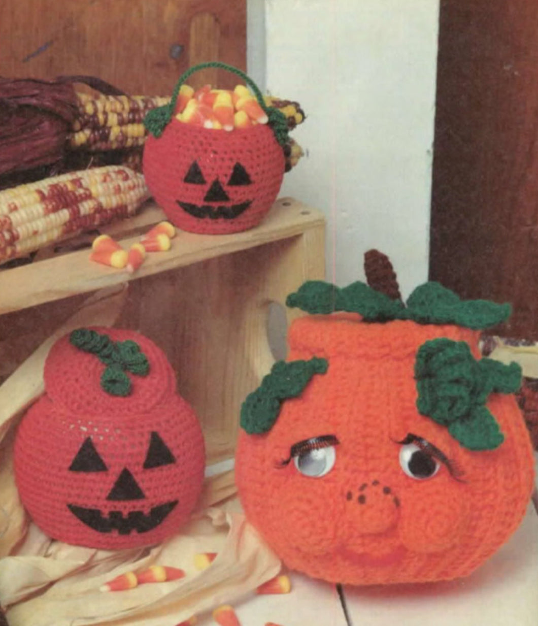 Crochet Pumpkins Jack O Lanterns, Ideal Halloween Gifts crochet up in Cotton Yarn, See images for more info Crochet pattern Download PDF