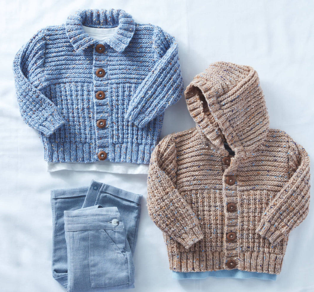 Ribbed Jackets, Hood, Collar, Child's, Baby, Boy, Girl, 20