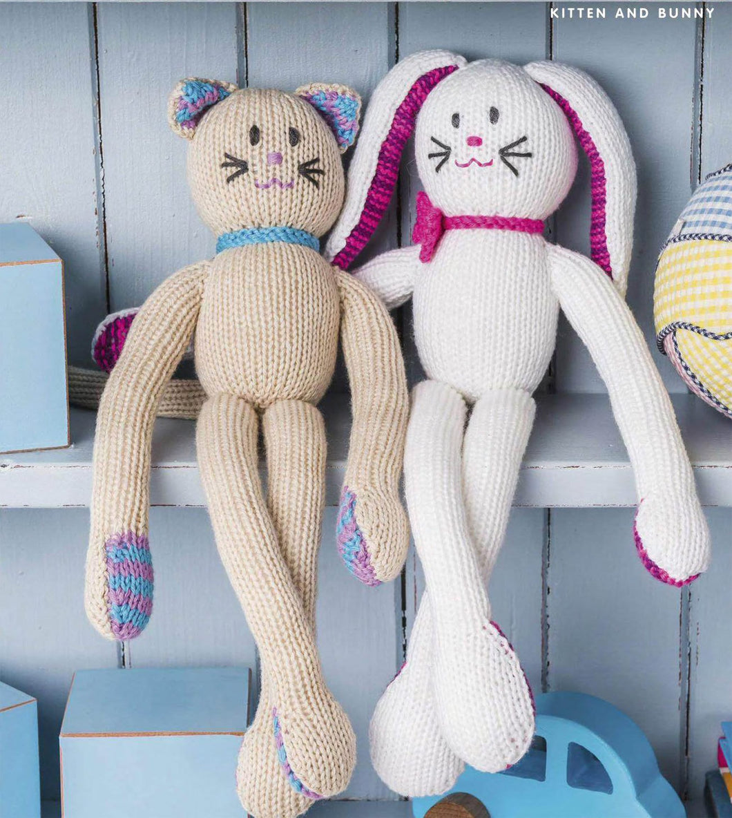 Easy Beginner Knitted Cat & Rabbit Toys 14
