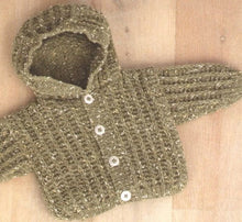 Baby Cardigan Collar Round Neck Hood & Hat Childrens Toddlers 16-26" 0 - 6 years~ DK Wool 8ply Light Worsted Knitting Pattern pdf Download