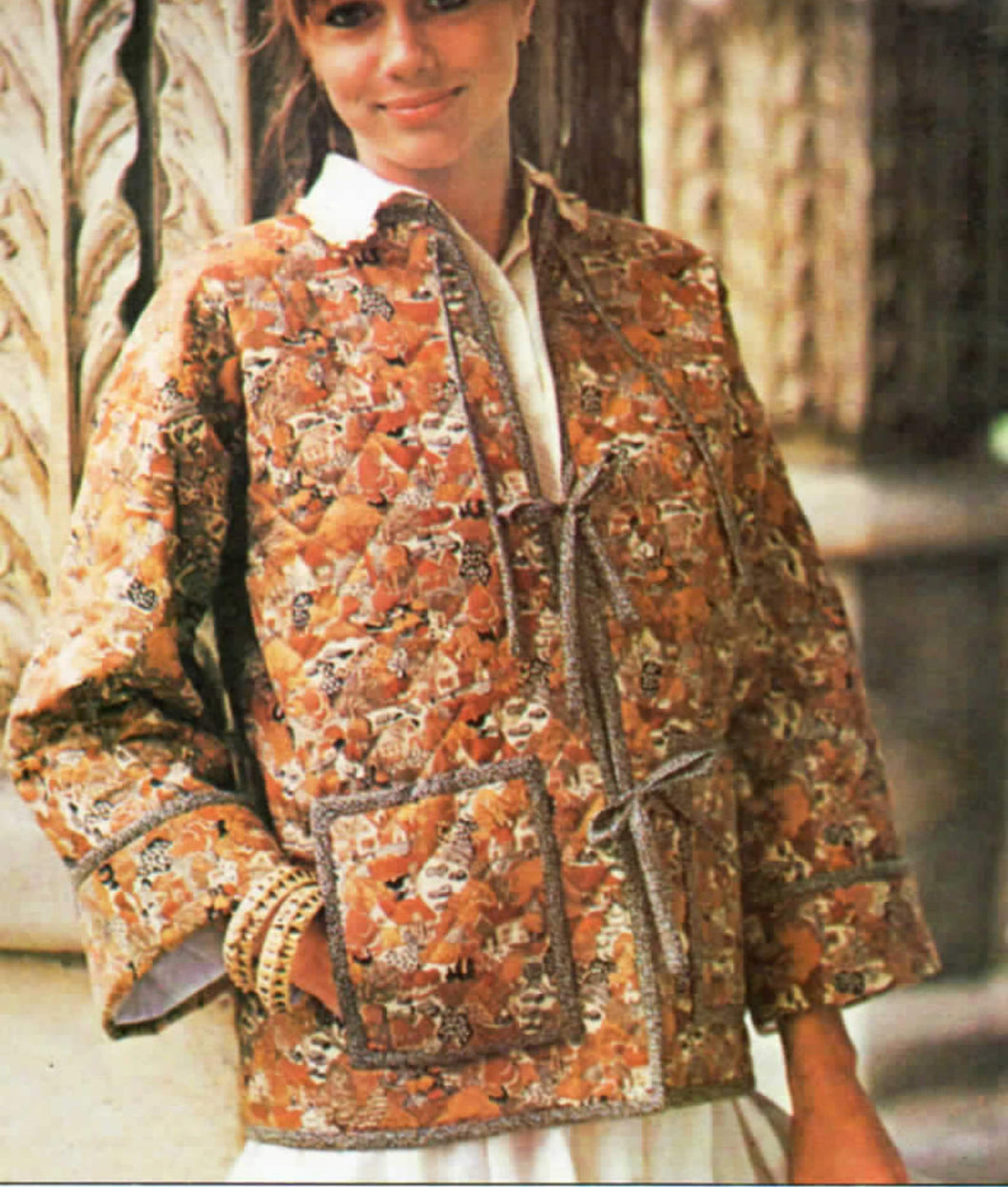 Easy Quilted Boxy Jacket Kimono Womens One size ~ Sewing Pattern PDF Instant download
