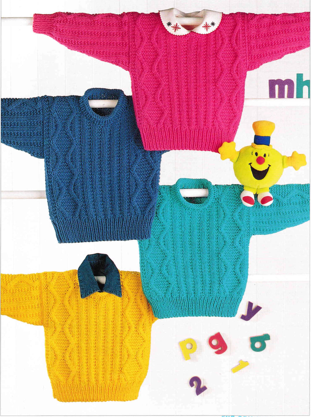 Children's Aran cable roll neck  Sweater ~ Jumper~ Aran- 10 ply worsted -22
