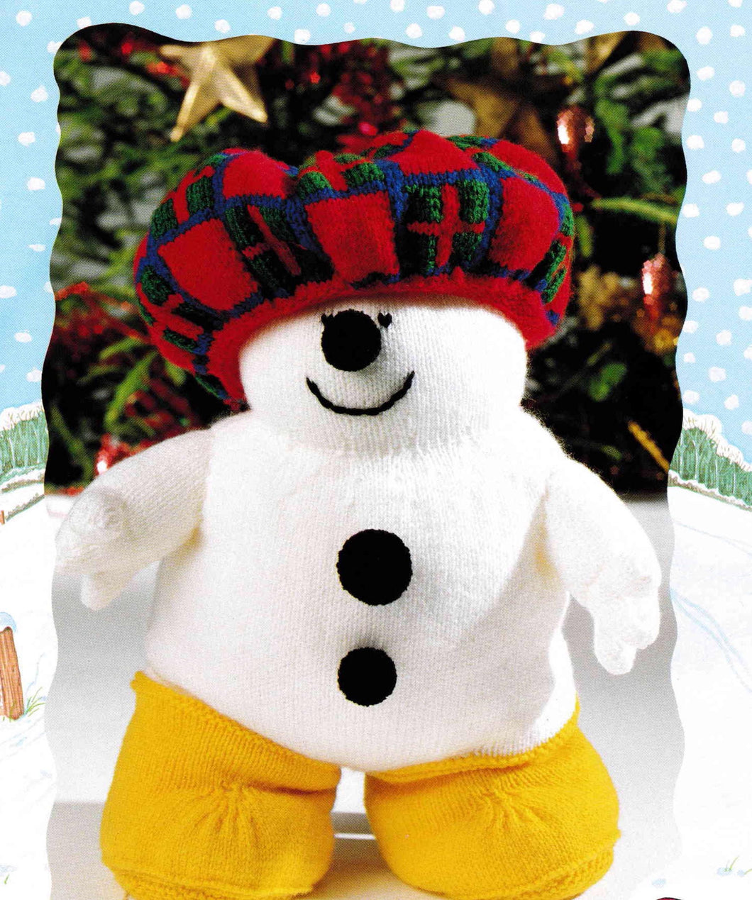 Christmas snowman Knitted Toy  & Hat Height 46cm 18