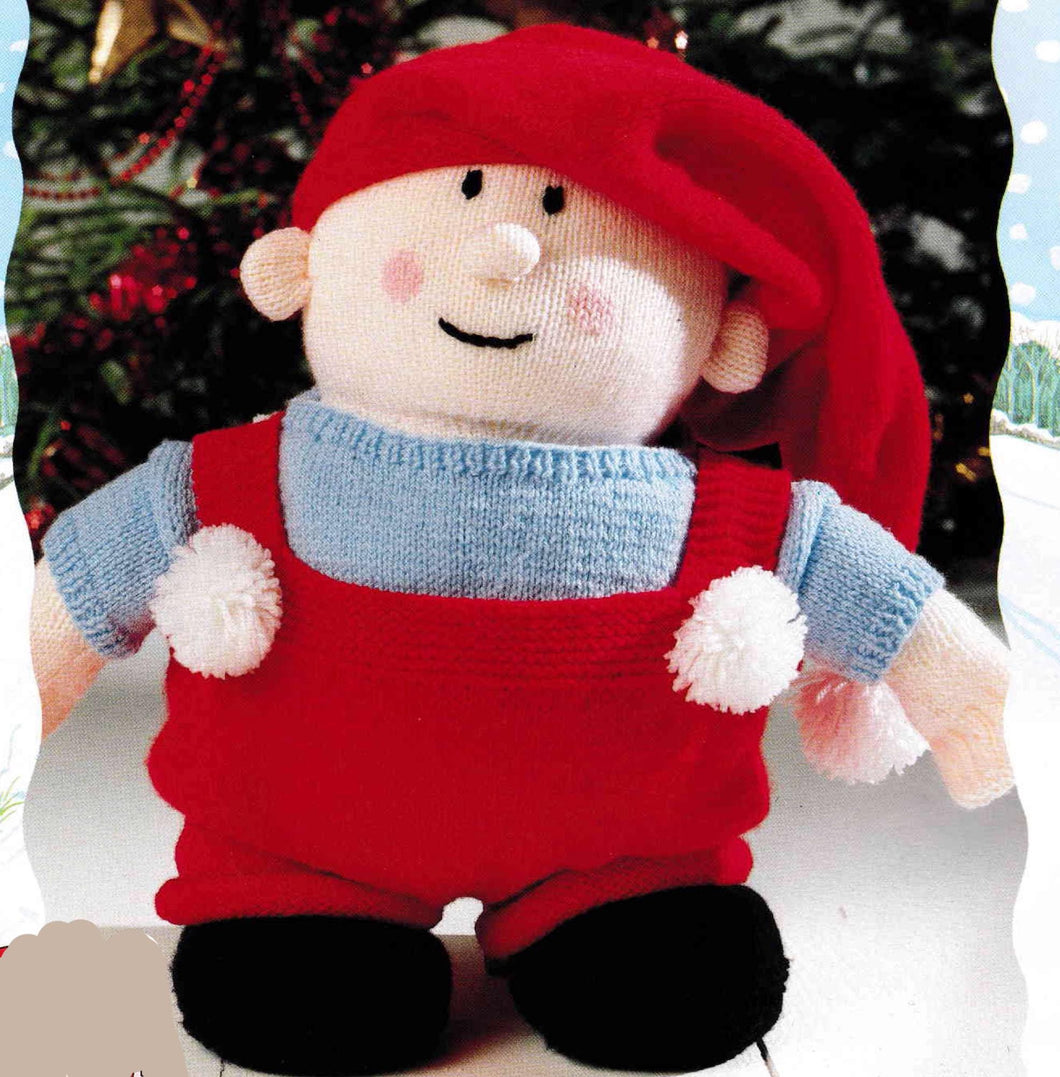 Christmas Elf Knitted Toy with Removable Clothes & Hat Height 46cm 18