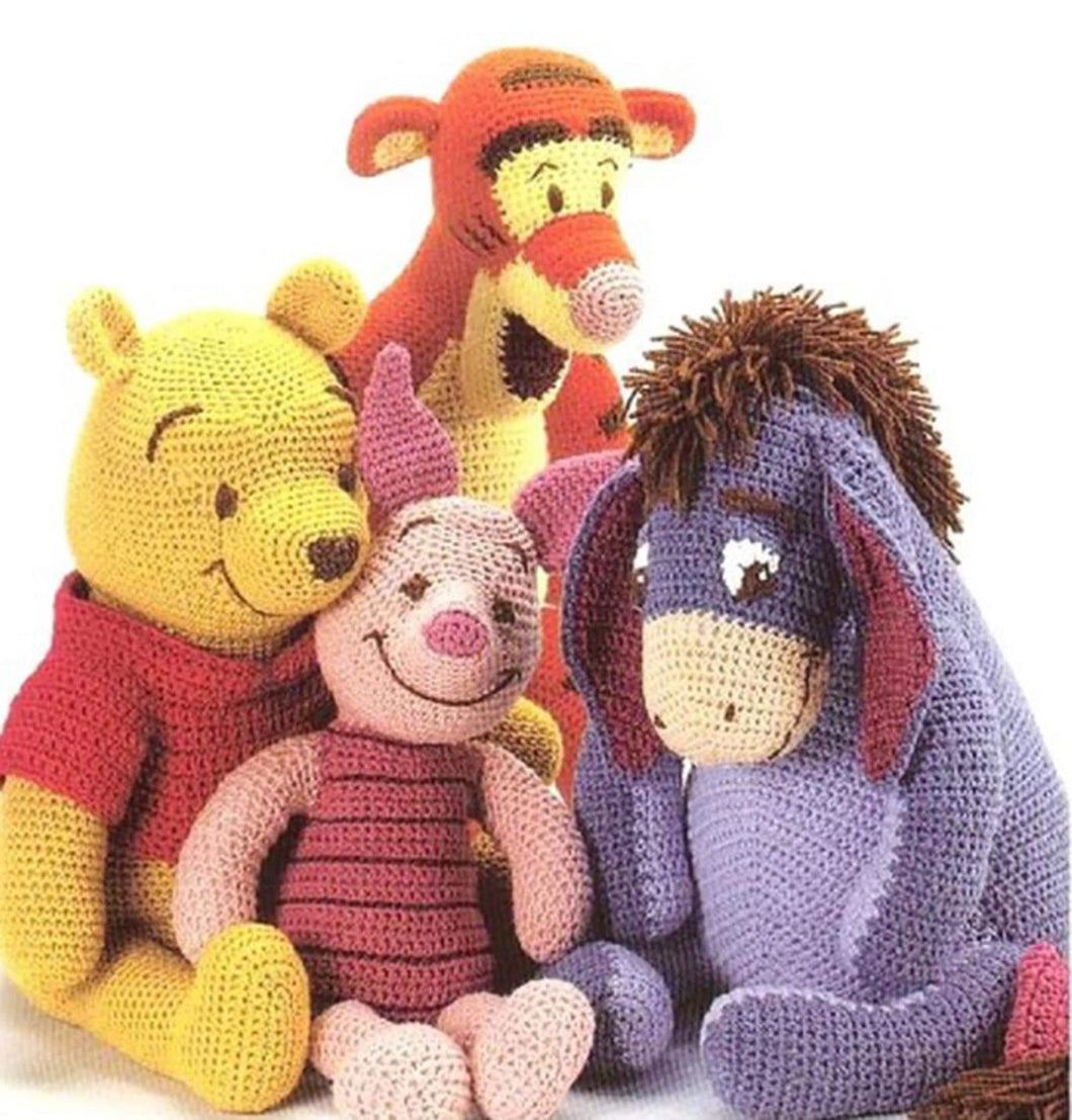 Winnie The Pooh Piglet Eeyore Tigger Crochet Toys 18