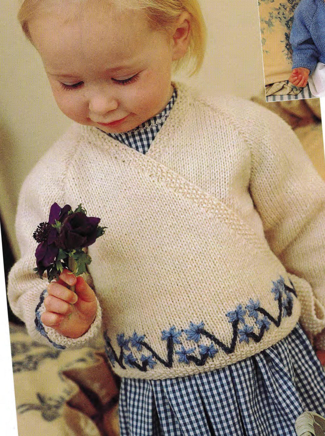 Baby Girl's Wrap over Cardigan Jacket Ballet Kimono - Tie Side ~ 0 - 6 years- DK 8 Ply- Light worsted PDF download Knitting Pattern-2 styles
