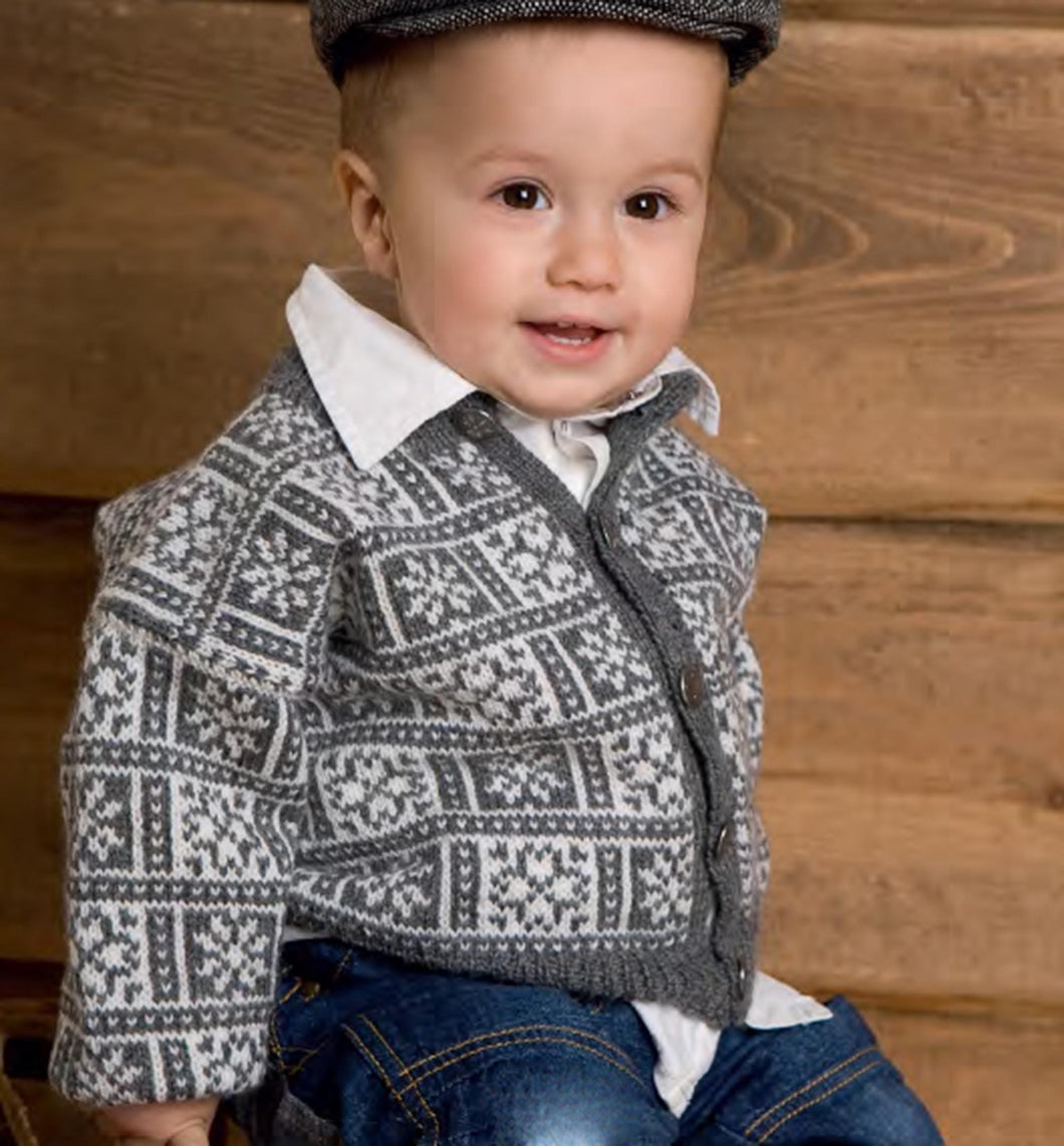 Childs Norwegian -Jumper & Cardigan Knitting Pattern  6 months -3/4 years  ,Instant Download PDF- see images for further information
