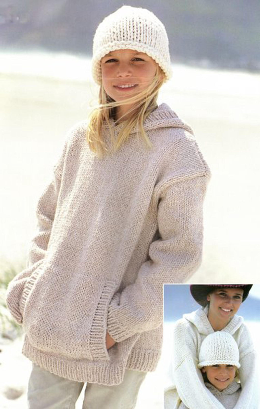 Easy Family Hooded Sweater-Jumper-Pockets Slouchy Womens Mens Childs 24 - 43