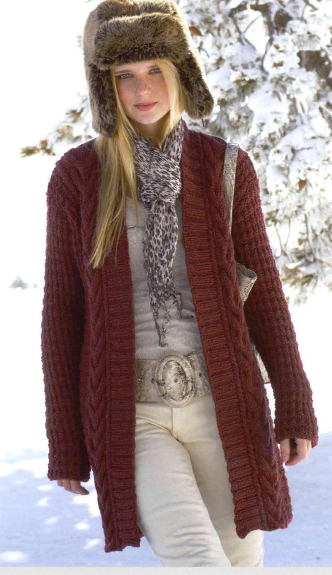Woman's Chunky Cable Jacket-Edge to edge- Long- Short styles- quick Knit~ Chunky- Bulky 12 Ply  yarn 32