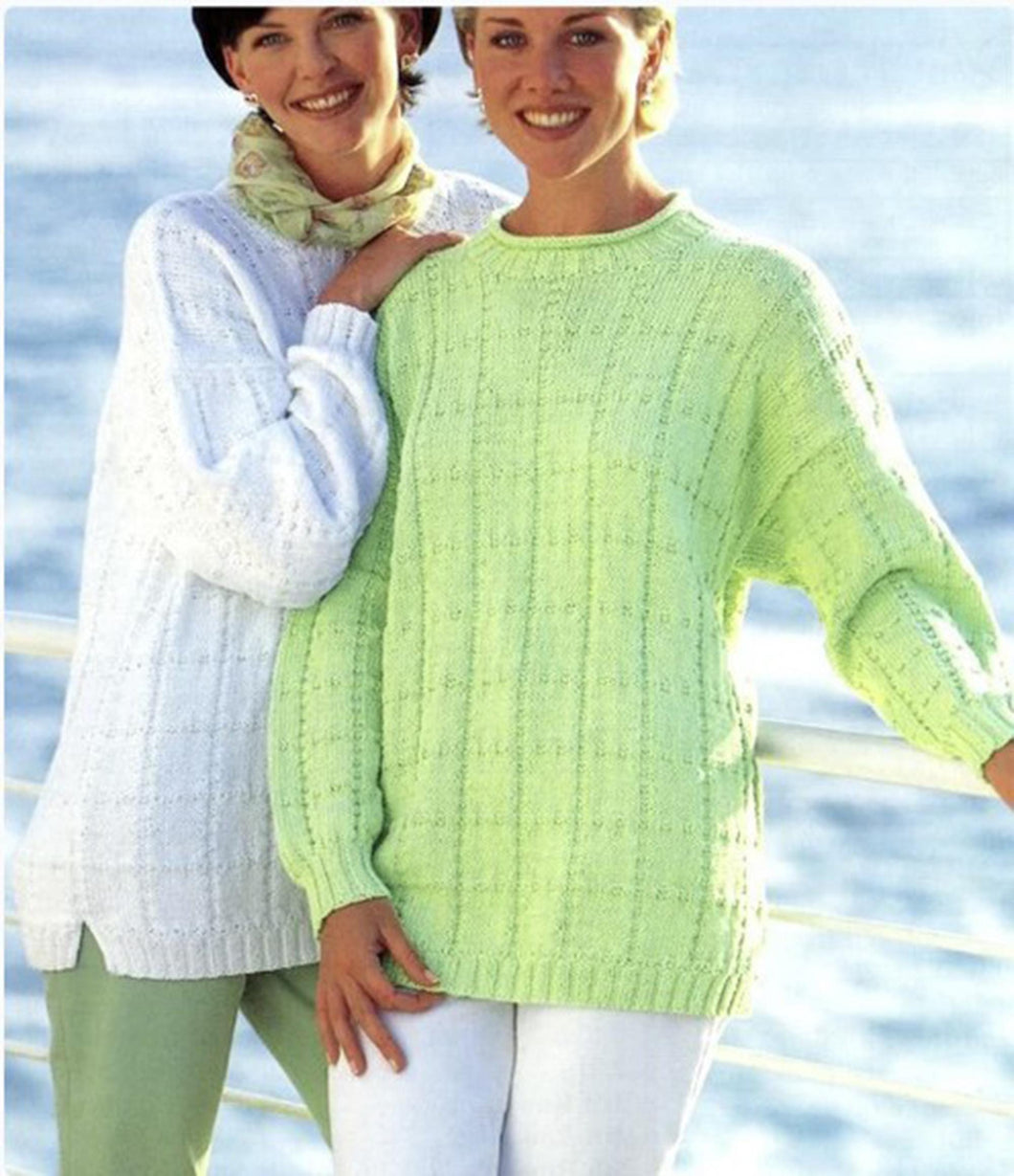 Womens Longline Long Textured Sweater Tunic Round Roll Neck Summer 30