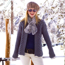 Woman's Chunky Cable Jacket-Edge to edge- Long- Short styles- quick Knit~ Chunky- Bulky 12 Ply  yarn 32" -42" Knitting pattern -Download PDF