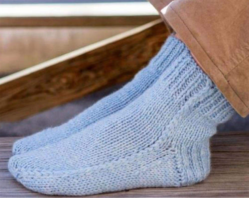 2 Needle Adult Socks Knitting Pattern - Worsted wool- aran 10 ply needed- Knitting pattern- Download PDF