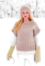 Woman's Easy Knit Tank top & short sleeve sweater- Turtleneck- Super Chunky/Bulky 14 ply yarn- fits 32"-42" Knitting pattern Download pdf