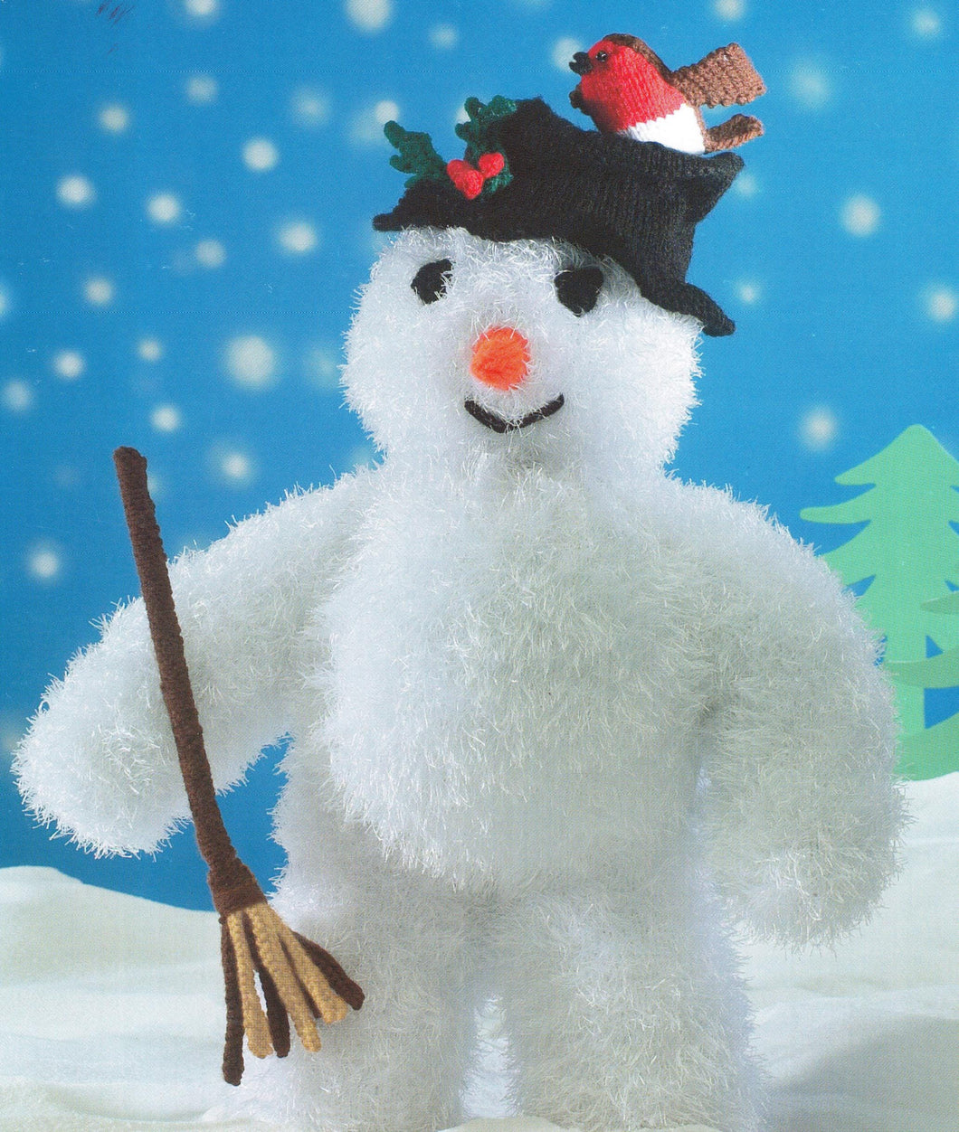 Christmas snowman Knitted Toy  & Hat Height 48cm 19