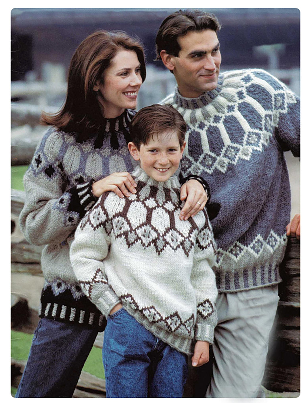 Fair Isle Nordic Icelandic Chunky sweaters Mans woman's Childs round neck Knitting Pattern Download PDF chest 26